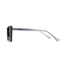 Square Black/Red Eyeglasses