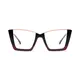 Square Black/Red Eyeglasses
