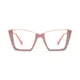 Square Pink Eyeglasses