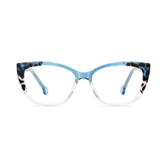 Cat-eye Clear/Blue Eyeglasses
