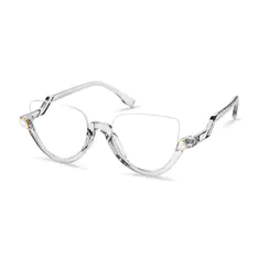 Cat-eye White Eyeglasses