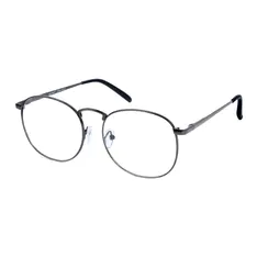 Oval Gray/Silver Eyeglasses