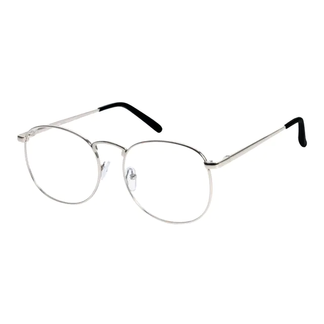 Square Silver Eyeglasses