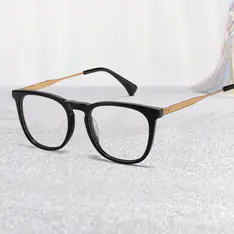 Square Black Eyeglasses