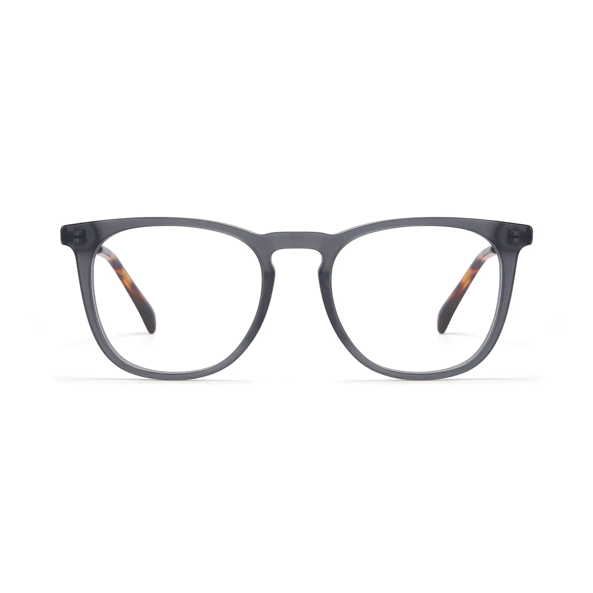 Square Gray Eyeglasses
