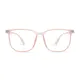 Rectangle Transparent Amber Eyeglasses