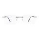 Rectangle Silver Eyeglasses