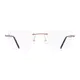Rectangle Gold/Wine Eyeglasses