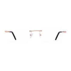 Rectangle Gold Eyeglasses