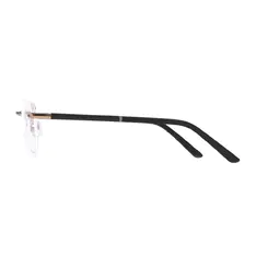 Rectangle Gold Eyeglasses