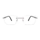 Rectangle Gold Eyeglasses