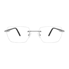 Rectangle Silver Eyeglasses