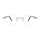 Rectangle Silver Eyeglasses
