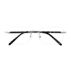 Rectangle Silver Eyeglasses