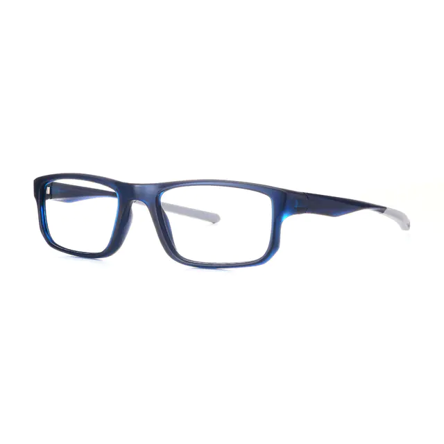 Rectangle Black/Gray Sport Eyeglasses