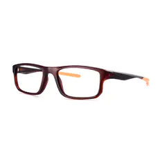 Rectangle Black/Orange Sport Eyeglasses
