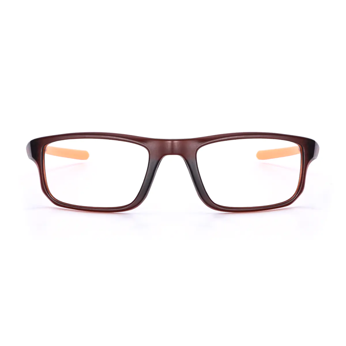 Rectangle Black/Orange Sport Eyeglasses