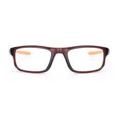 Rectangle Black/Orange Sport Eyeglasses