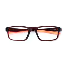 Rectangle Black/Orange Sport Eyeglasses