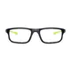 Rectangle Black/Green Sport Eyeglasses