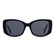 Geometric Black/Clear Sunglasses