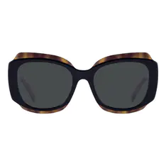 Geometric Black/Tortoiseshell Sunglasses