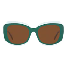Geometric Green Sunglasses