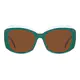 Geometric Green Sunglasses