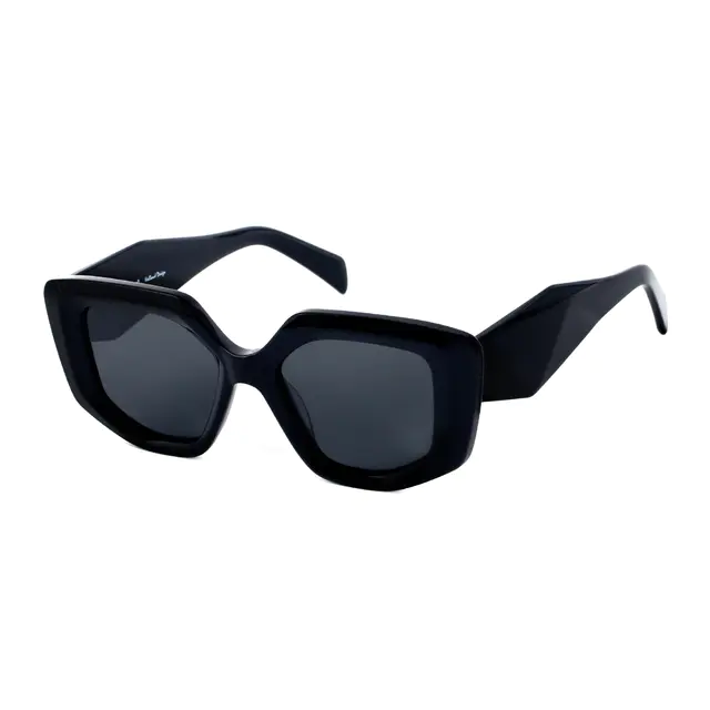 Geometric Black Sunglasses