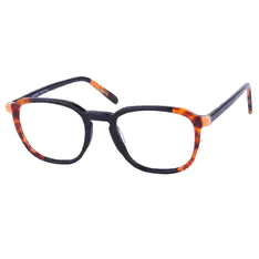Rectangle Blue Eyeglasses