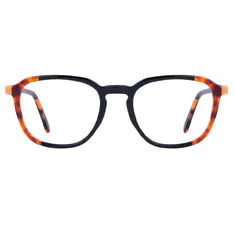 Rectangle Blue Eyeglasses