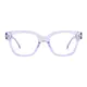 Square Transparent Gray Eyeglasses