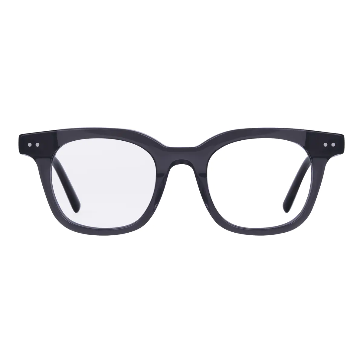 Square Gray Eyeglasses