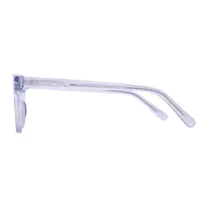 Square Transparent Purple Eyeglasses