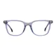 Rectangle Transparent Gray Eyeglasses