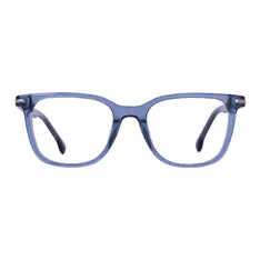 Square Transparent Blue Eyeglasses