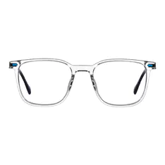 Square Transparent Gray Eyeglasses