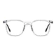 Rectangle Transparent Gray Eyeglasses