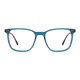 Rectangle Transparent Green Eyeglasses