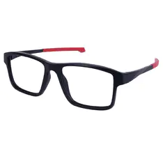 Square Black Sport Eyeglasses