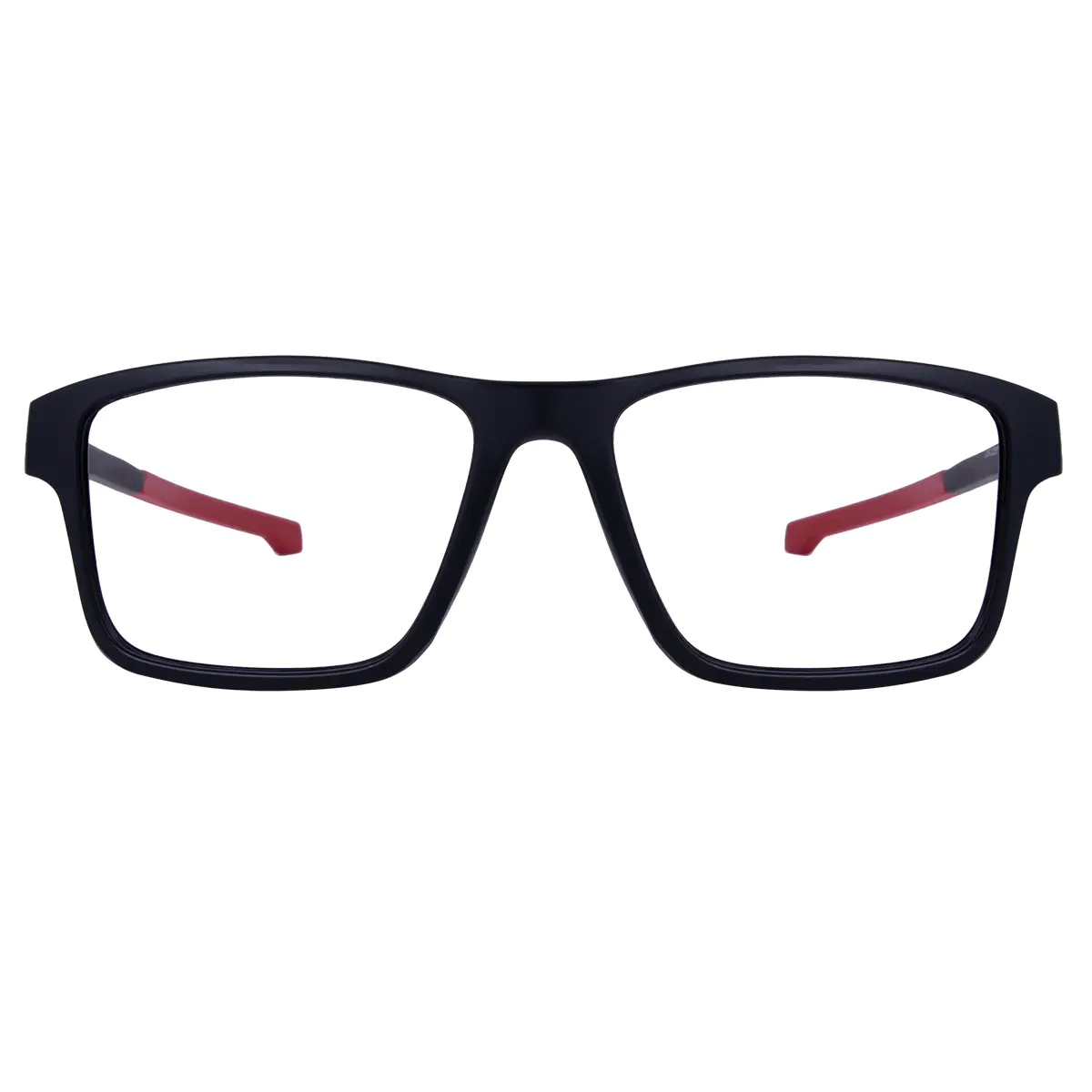 Square Black Sport Eyeglasses