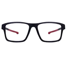 Square Black Sport Eyeglasses