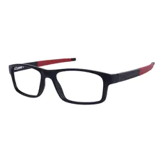 Rectangle Black/Red Sport Eyeglasses
