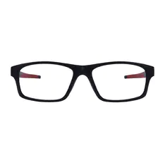 Rectangle Black/Red Sport Eyeglasses