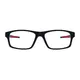 Rectangle Black/Red Sport Eyeglasses