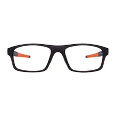 Rectangle Black/Orange Sport Eyeglasses