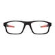 Rectangle Black/Orange Sport Eyeglasses