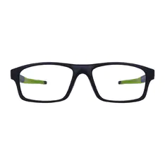 Rectangle Black/Green Sport Eyeglasses