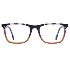 Rectangle Tortoiseshell/Brown Eyeglasses
