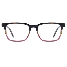 Rectangle Tortoiseshell/Purple Eyeglasses